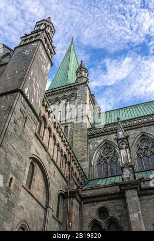 Nidarosdom, Trondheim Stockfoto