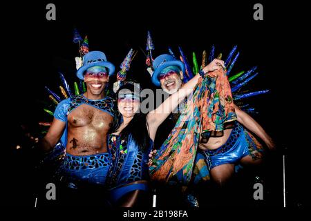 CARNAVAL MODELOS VAILANDO SITGES BARCELONA,23/02/2020 SITGES CARNAVAL 2020 Stockfoto