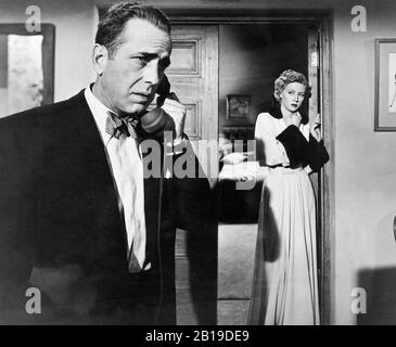 An EINEM EINSAMEN ORT 1950 drehte Columbia Pictures mit Gloria Grahame und Bogart Stockfoto