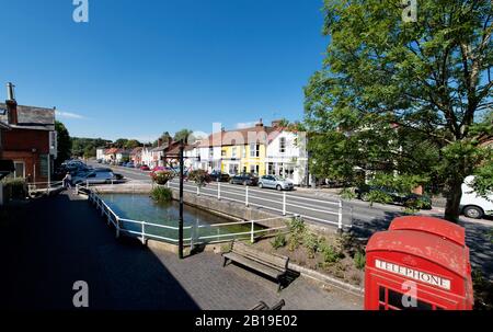 Die High Street Stockbridge Hampshire Stockfoto