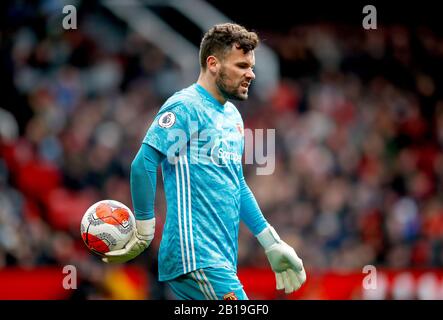 Watfords Torhüter Ben Foster während des Premier-League-Spiels in Old Trafford, Manchester. Stockfoto