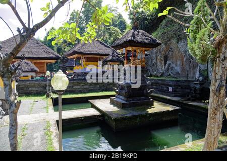 Gianyar, Bali Island, Indonesien. Mai 2019. Goa Gajah, die berühmte Touristenattraktion, ist eine bedeutende hinduistische archäologische Stätte. Stockfoto