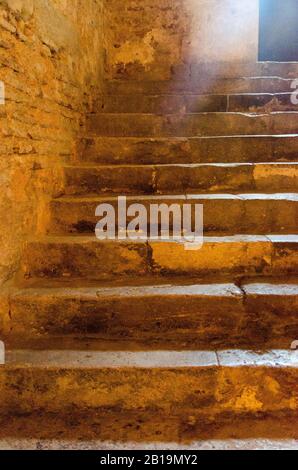 Alte Treppe Stockfoto