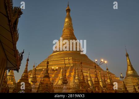 Shwedagon Pagode, Yangon, Myanmar Stockfoto