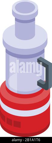 Symbol für elektrischen Lebensmittelmischer, isometrischer Stil Stock Vektor