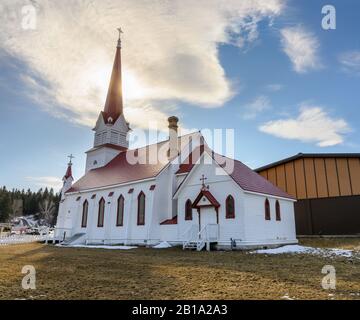 Saint Eugene Catholic Church in Saint Eugene Mission on the Ktunaxa Nation (Kootenay Indian Reserve in British Columbia Canada Stockfoto