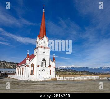 Saint Eugene Catholic Church in Saint Eugene Mission on the Ktunaxa Nation (Kootenay Indian Reserve in British Columbia Canada Stockfoto