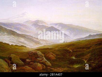 Caspar David Friedrich Riesengebirge. Stockfoto