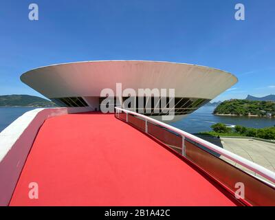 NITEROI MUSEUM FÜR ZEITGENÖSSISCHE KUNST, RIO Stockfoto