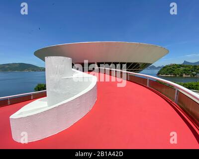 NITEROI MUSEUM FÜR ZEITGENÖSSISCHE KUNST, RIO Stockfoto