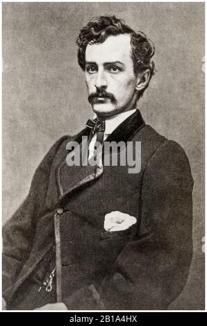 John Wilkes Booth (1838-1865), Assassin, Porträtfoto von William Emerson Starke, 1860-1865 Stockfoto