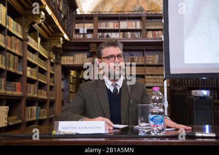 Roma, Italien. Februar 2020. Matteo Lafranconi Pressekonferenz zur Präsentation der Ausstellung "Raffaello" in MiBACT, Ministerium für Kulturerbe und Aktivitäten und Tourismus (Foto von Matteo Nardone/Pacific Press) Credit: Pacific Press Agency/Alamy Live News Stockfoto