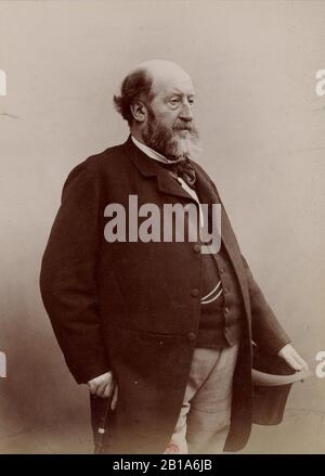 Félix Nadar 1820-1910 porträtiert Emile Augier. Stockfoto