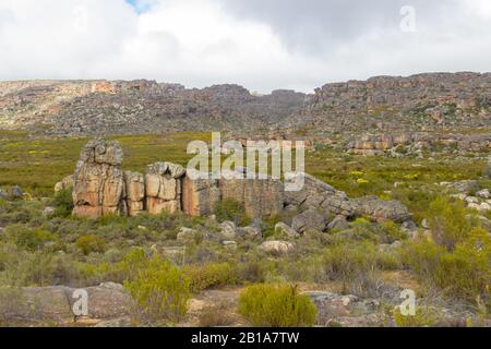 Landschaft in den Cedar Mountains, Westkaper, Südafrika Stockfoto