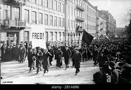 Första maj 1917. Stockfoto