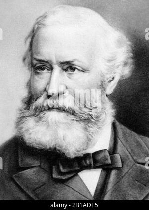 Vintage-Porträt des französischen Komponisten Charles Gounod (183-1893). Details aus einem Druck von ca. 1902 von W L Haskell. Stockfoto