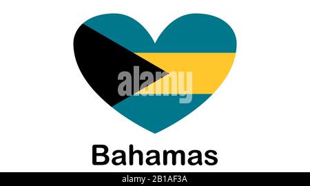 Bahamas Flagge für Independence Day und Infografik Stock Vektor