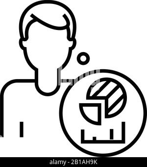 Erstellen von Grafikzeilensymbolen, Konzeptzeichen, Konturvektorabbildung, lineares Symbol. Stock Vektor