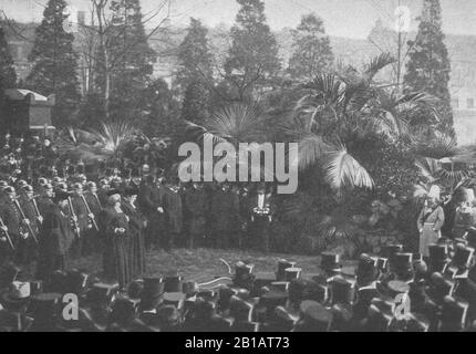 Friedrich Alfred Thyssenkrupp Beerdigung. Stockfoto