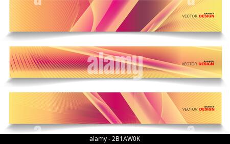 Abstrakte Vektor-Design-Banner-Vorlage mit Licht-Effekt-Hintergrund Stock Vektor