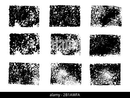 Vektor-Zeichnung malt. Streifen, Grunge-Ausdrucke. Designelemente für Ihre Kreativität. Handgefertigt. Originaltexturen, Handzeichnung. Pinsel, Rahmen für Text Stock Vektor