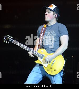 13. Februar 2020: Country-Sänger Travis Denning tritt auf Der Sylvee in Madison, Wisconsin auf. Ricky Bassman/CSM Stockfoto