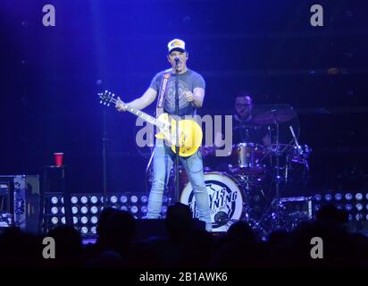 13. Februar 2020: Country-Sänger Travis Denning tritt auf Der Sylvee in Madison, Wisconsin auf. Ricky Bassman/CSM Stockfoto