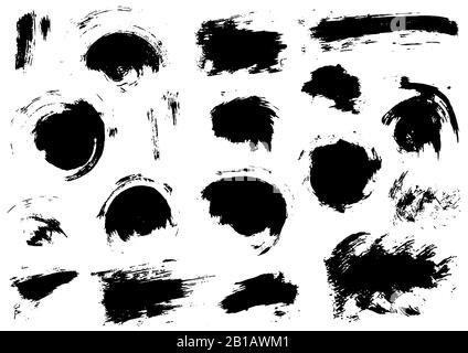 Vektor-Zeichnung malt. Streifen, Grunge-Ausdrucke. Designelemente für Ihre Kreativität. Originaltexturen Stock Vektor