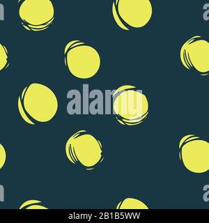 Nahtloses Muster aus handgezogenen Kreisen. Stock Vektor