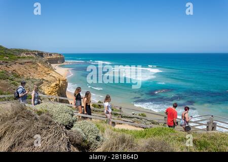 Zugang zum Gibson Steps Beach, The Twelve Apostles, Port Campbell National Park, Western District, Victoria, Australien Stockfoto