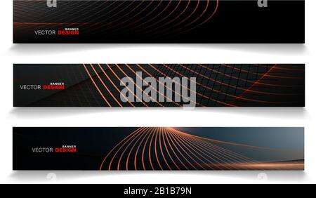 Abstrakte Vektor-Design-Banner-Vorlage mit Licht-Effekt-Hintergrund Stock Vektor