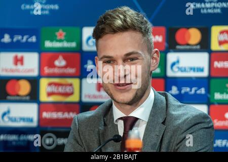 London, Großbritannien. Februar 2020. Der FC Bayern München hat am Dienstag, den 25. Februar 2020, eine Pressekonferenz vor dem Spiel der UEFA Champions League gegen den FC Chelsea auf der Stamford Bridge abgehalten. Credit: Peter Manning/Alamy Live News Stockfoto