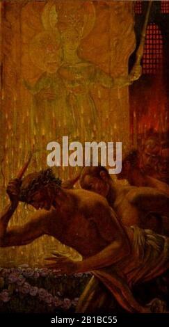 Fritz Erler - Die Pest. Rechter Seitenhügel. Stockfoto