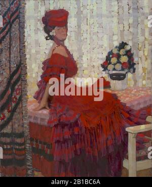 Fritz Erler - Domino 1907. Stockfoto