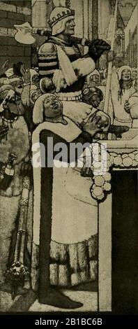 Fritz Erler - Ausschnitt aus den Wandbildern im Festsaal des neuen Rathauses in Hannover, 1913 (5). Stockfoto