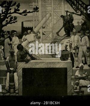 Fritz Erler - Ausschnitt aus den Wandbildern im Festsaal des neuen Rathauses in Hannover 1913 (3). Stockfoto