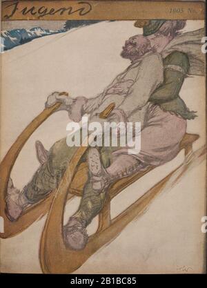 Fritz Erler - Jugend - Titelseite 1905 Band 2. Stockfoto