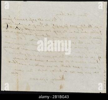 Von Anne Warren Weston bis Mary Weston; Donnerstag, 22. Oktober, 1835 p2. Stockfoto