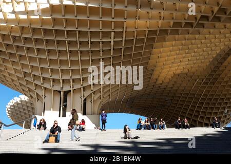 Der Metropol Parasol, Encarnación Regina, Sevilla, Spanien Stockfoto