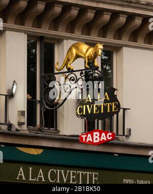 Ein La Civette Store Paris Frankreich Stockfoto