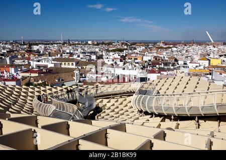 Der Metropol Parasol, Encarnación Regina, Sevilla, Spanien Stockfoto