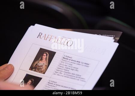 Pressekonferenz zur Präsentation der Ausstellung "Raffaello" in MiBACT, Ministerium für Kulturerbe und Aktivitäten und Tourismus (Foto von Matteo Nardone/Pacific Press/Sipa USA) Stockfoto