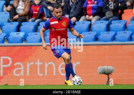 BASEL. SCHWEIZ. 23. Februar: Arthur Cabral (Basel) im Superliga-Spiel zwischen dem FC Basel 1893 und dem Servette FC im St. Jakob Park in Basel, Schweiz. (Foto von Daniela Porcelli/SPP) Stockfoto