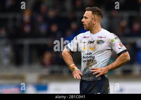 Februar 2020, AJ Bell Stadium, Eccles, England; Betfred Super League, Salford Red Devils gegen Leeds Rhinos: Luke Gale (7) von Leeds Rhinos Stockfoto