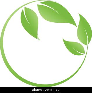 Blätter, Pflanzen, Wellness, Heilpraktiker, logo Stock Vektor