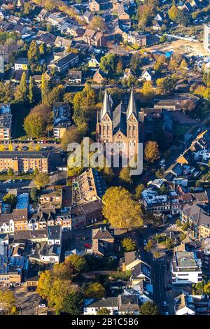 Luftbild Katheterpfarrei St. Sebastian, Nettetal, Niederrhein, Nordrhein-Westfalen, Deutschland, St. Sebastian, DE, Europa, Religionskommu Stockfoto