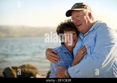 Portrait von ein glückliches junges Paar. Stockfoto