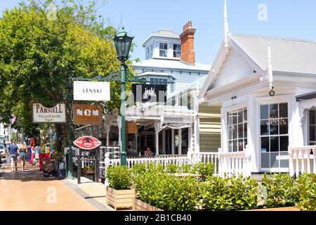 Parnell Village Shops, Parnell Road, Parnell, Auckland, Auckland Region, Neuseeland Stockfoto