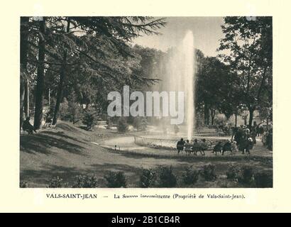 G.-L. Arlaud-recueil Vals Saint Jean-source intermittante. Stockfoto