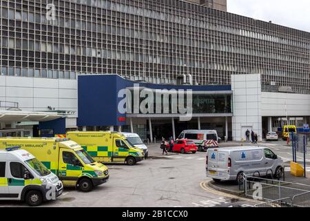 Eintritt zum Royal Liverpool University Hospital, Prescot Street, Liverpool Stockfoto